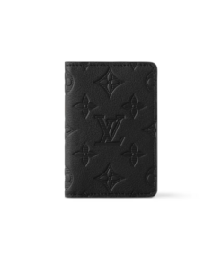 Louis Vuitton Pocket Organizer Monogram Shadow Black for Men 11cm M62899