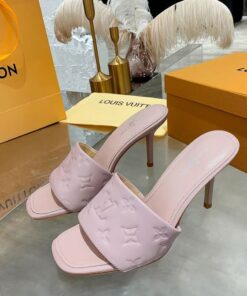 Louis Vuitton Revival Mule Pink 3.7in/9.5cm For Women - Image 3