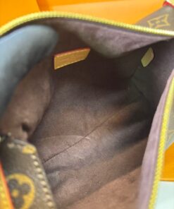 Louis Vuitton Side Trunk MM Shoulder Bag 9.3in/ 23.5cm Brown Monogram Canvas Gold Hardware For Women M46358 - Image 3