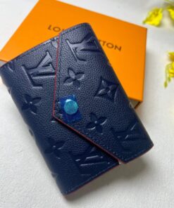 Alternative view of Louis Vuitton Victorine Wallet Monogram Empreinte Navy Blue/ Red For Women, 4.7in/12cm LV M64577