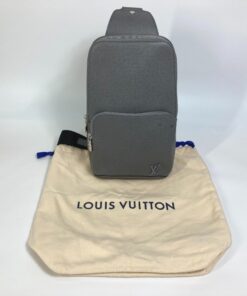Louis Vuitton Avenue Sling Bag Taiga Grey For Men, Men’s Bags, Crossbody Bags 12.2in/31cm LV M30801 - Image 13