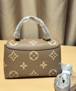 Louis Vuitton Madeleine BB Monogram Empreinte Dove Gray/ Creme Beige For Women 9.4in/24cm LV - Image 4