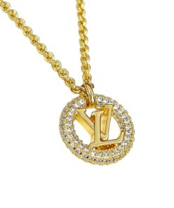 Louis Vuitton Louise By Night Necklace Gold For Women M00759