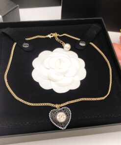 Alternative view of Chanel Love Necklace Black For Women