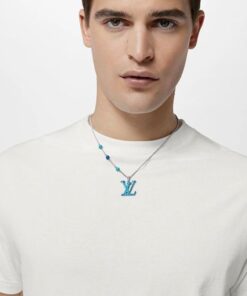 Alternative view of Louis Vuitton LV x YK LV Pumpkin Pendant Blue For Men M01093