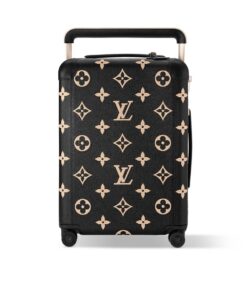 Louis Vuitton Horizon 55 Suitcase 21.7in/ 55cm Black Champagne Hardware M10256