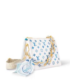 Alternative view of Louis Vuitton Coussin PM Shoulder Bag 7.5in/ 26cm White And Blue Gold Hardware For Women M11225