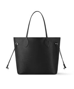 Louis Vuitton Neverfull MM Tote Bag 12.2in/ 31cm Black Silver Hardware For Women M11930