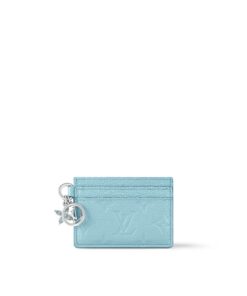Louis Vuitton LV Charms Card Holder Azur Frost For Women 4in/10cm M12180