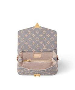 Louis Vuitton Pochette Metis East West Shoulder Bag 8.5in/ 21.5cm Trianon Grey Gold Hardware For Women M12429 - Image 5
