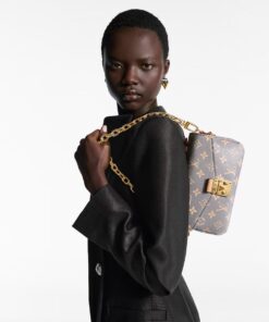 Alternative view of Louis Vuitton Pochette Metis East West Shoulder Bag 8.5in/ 21.5cm Trianon Grey Gold Hardware For Women M12429