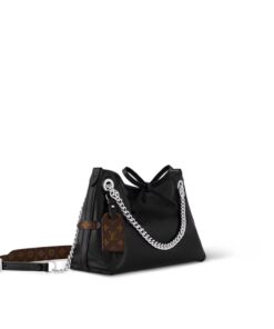 Alternative view of Louis Vuitton CarryAll Vibe BB Shoulder Bag 10.2in/ 26cm Black Silver Hardware For Women M12888