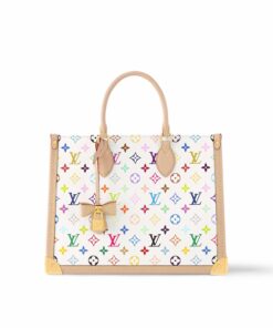 Louis Vuitton LV x TM OnTheGo MM Tote Bag 13.8in/ 35cm Multicolored For Women M13079