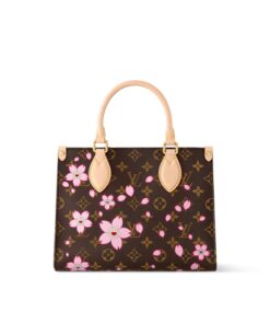 Louis Vuitton LV x Murakami OnTheGo PM Sakura Brown For Women 25cm/9.8in – M13269