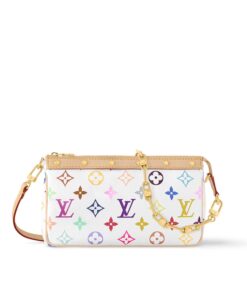 Louis Vuitton LV x TM Pochette Accessoires Shoulder Bag 8.7in/ 22cm Multicolor Monogram Canvas Gold Hardware For Women M13404