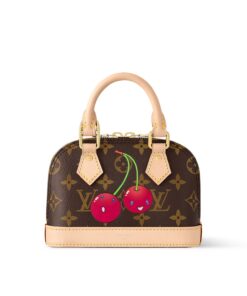 Louis Vuitton LV x TM Nano Alma Top Handle Bag 7.1in/ 18cm Monogram Gold Hardware For Women M13416