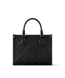 Louis Vuitton OnTheGo PM Tote Bag 9.8in/ 25cm Black Silver Hardware For Women M14576 - Image 5