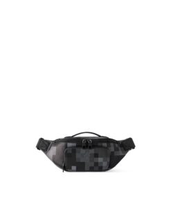 Louis Vuitton Rush Bumbag 11.8in/ 30cm Black Black Hardware For Men M14920