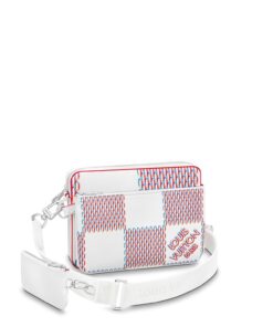 Louis Vuitton Trio Messenger Damier Spray White For Men, Men’s Bags, Shoulder And Crossbody Bags 9.5in/25cm LV M20665