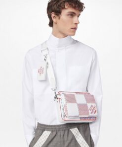 Alternative view of Louis Vuitton Trio Messenger Damier Spray White For Men, Men’s Bags, Shoulder And Crossbody Bags 9.5in/25cm LV M20665
