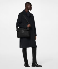 Alternative view of Louis Vuitton S-Lock Briefcase Taurillon Monogram Black For Men, Shoulder and Crossbody Bags 14.6in/37cm LV M20835