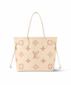 Louis Vuitton Neverfull MM Tote Bag 12.2in/ 31cm Creme Gold Hardware For Women M21579