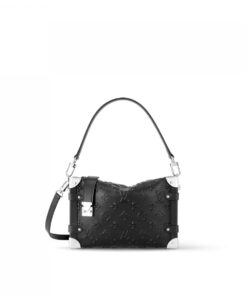 Louis Vuitton Side Trunk Monogram Black For Women 8.3in/21cm M21709