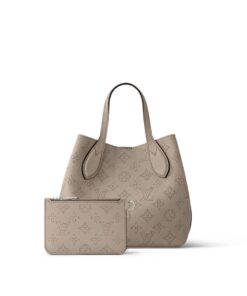 Louis Vuitton Blossom PM Mahina Tote Bag Galet Grey For Women 7.9in/20cm M21849 - Image 6