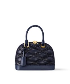 Louis Vuitton Alma BB Malletage Navy Blue Bag for Women 9.3inches/23.6cm M23666