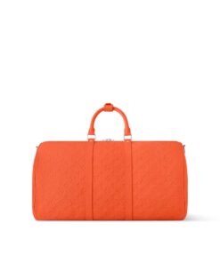 Louis Vuitton Keepall Bandoulière 50 Orange Bag For Men M23749- 19.7 Inches/ 50 Cm