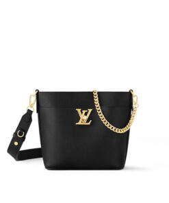 Louis Vuitton Lock And Walk Bag Black For Women M24006- 20.5 Cm/ 8 Inches