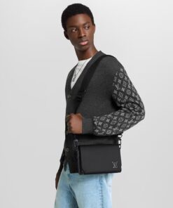 Alternative view of Louis Vuitton Takeoff Messenger PM Noir For Men 8.7in/22cm M24769