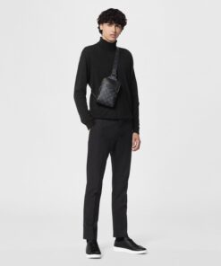 Alternative view of Louis Vuitton Outdoor Slingbag Taigarama Noir Black For Men, Crossbody Bags 8.3in/21cm LV M30741