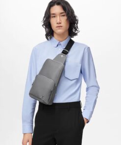 Alternative view of Louis Vuitton Avenue Sling Bag Taiga Grey For Men, Men’s Bags, Crossbody Bags 12.2in/31cm LV M30801