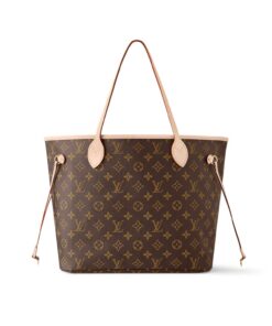 Louis Vuitton Neverfull MM Tote Bag 12.2in/ 31cm Brown Monogram Canvas Gold Hardware For Women M40995
