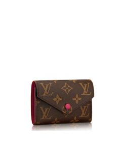 Louis Vuitton Victorine Wallet In Monogram Canvas Red 12cm For Women M41938