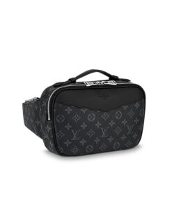 Louis Vuitton Bumbag Monogram Eclipse Canvas For Men, Men’s Belt Bags 11in/28cm LV M42906