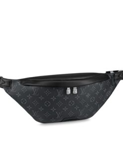 Louis Vuitton Discovery Bumbag 47cm/ 18.5in Black Silver Hardware For Men M44336