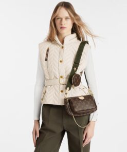 Alternative view of Louis Vuitton Multi Pochette Accessoire Shoulder Bag 9.4in/ 24cm Khaki Monogram Canvas Gold Hardware For Women M44813