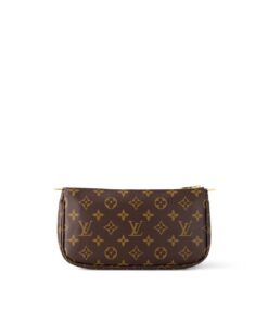 Louis Vuitton Multi Pochette Accessoire Shoulder Bag 9.4in/ 24cm Khaki Monogram Canvas Gold Hardware For Women M44813 - Image 6