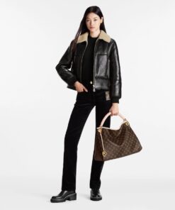 Louis Vuitton Artsy MM Tote Bag 16.1in/ 41cm Brown Monogram Canvas Gold Hardware For Women M44869 - Image 10