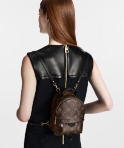 Alternative view of Louis Vuitton Palm Springs Mini Monogram Canvas Backpack For Women 6.7in/17cm LV M44873