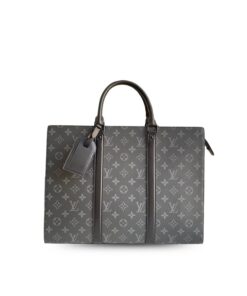 Louis Vuitton Sac Plat Horizontal Zipper Monogram Eclipse Bag For Men, Shoulder and Crossbody Bags 15.4in/39cm LV M45265