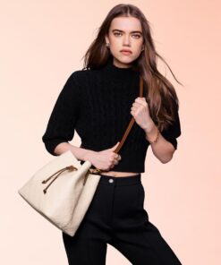 Alternative view of Louis Vuitton NeoNoe MM Bucket Bag Monogram Empreinte Creme For Women, Shoulder Bags 10.2in/26cm LV M45307