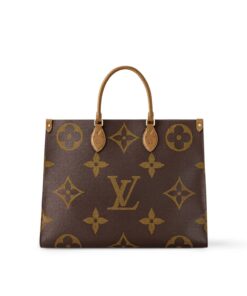 Louis Vuitton OnTheGo GM Tote Bag 16.1in/ 41cm Monogram Reverse Canvas Gold Hardware For Women M44576