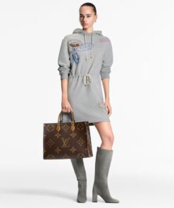 Alternative view of Louis Vuitton OnTheGo GM Tote Bag 16.1in/ 41cm Monogram Reverse Canvas Gold Hardware For Women M44576