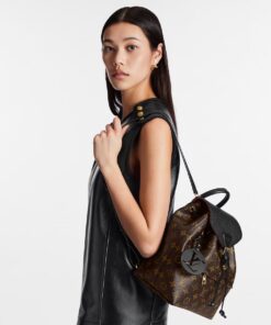 Alternative view of Louis Vuitton Montsouris NM PM Backpack Black For Women 33cm/13in M45515