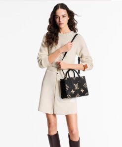 Alternative view of Louis Vuitton OnTheGo PM Tote Bag 9.8in/ 25cm Black Gold Hardware For Women M45659