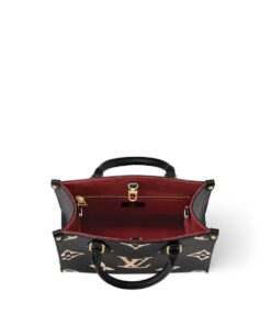 Louis Vuitton OnTheGo PM Tote Bag 9.8in/ 25cm Black Gold Hardware For Women M45659 - Image 8