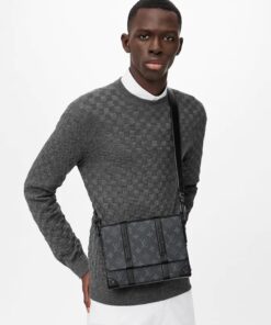 Alternative view of Louis Vuitton Trunk Messenger Monogram Eclipse For Men, Men’s Bags, Shoulder And Crossbody Bags 9.4in/24cm LV M45727